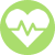 Header Heartbeat Icon Green